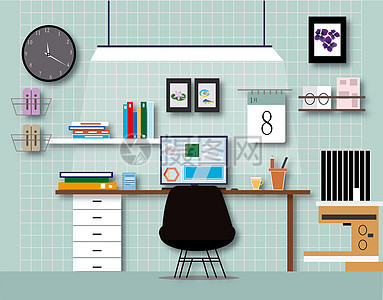 辦公用品圖標 現(xiàn)代辦公場景中的視覺語言